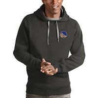 Men's Antigua Charcoal Golden State Warriors Victory Pullover Hoodie