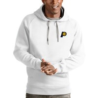 Men's Antigua White Indiana Pacers Victory Pullover Hoodie