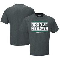 Men's Roush Fenway Keselowski Racing Heathered Charcoal Brad Keselowski Restart T-Shirt