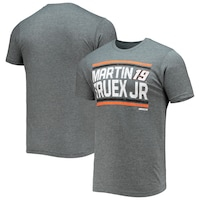Men's Heathered Charcoal Martin Truex Jr Restart T-Shirt
