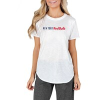 Women's Concepts Sport White New York Red Bulls Gable Knit T-Shirt