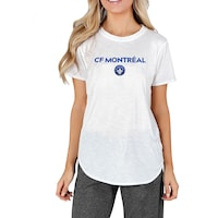 Women's Concepts Sport White CF Montréal Gable Knit T-Shirt