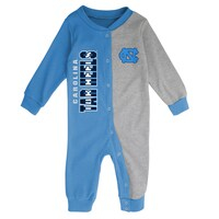 Infant Carolina Blue/Heather Gray North Carolina Tar Heels Halftime Two-Tone Sleeper