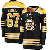 Women's Fanatics Branded Jakub Zboril Black Boston Bruins Home Breakaway Player Jersey