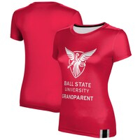 Women's Cardinal Ball State Cardinals Grandparent T-Shirt