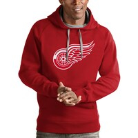 Men's Antigua Red Detroit Red Wings Logo Victory Pullover Hoodie