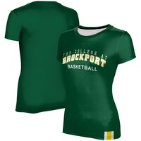 Women's Green SUNY Brockport Golden Eagles Basketball T-Shirt
