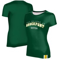 Women's Green SUNY Brockport Golden Eagles Sister T-Shirt