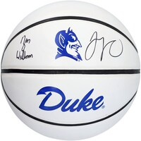 Jayson Tatum/Zion Williamson Duke Blue Devils Multi-Signed White Panel Basketball