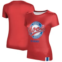 Women's Scarlet Florida Southern Moccasins Ice Hockey T-Shirt