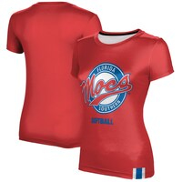 Women's Scarlet Florida Southern Moccasins Softball T-Shirt