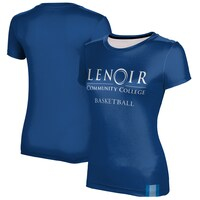 Women's Navy Lenoir Community College Basketball T-Shirt