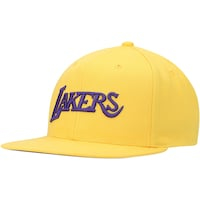 Men's Mitchell & Ness Gold Los Angeles Lakers Hardwood Classics Tonal Snapback Hat