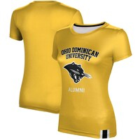 Women's Gold Ohio Dominican Panthers Alumni T-Shirt