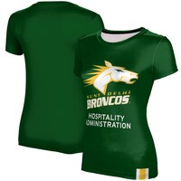 Women's Green SUNY Delhi Broncos Hospitality Administration T-Shirt