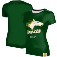 Women's Green SUNY Delhi Broncos Sister T-Shirt
