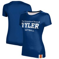 Women's Blue Texas Tyler Patriots Softball T-Shirt