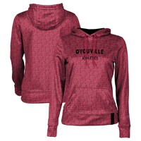 Women's Red D'Youville Saints Athletics Logo Pullover Hoodie