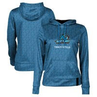 Women's Blue Holy Family Tigers Track & Field Pullover Hoodie