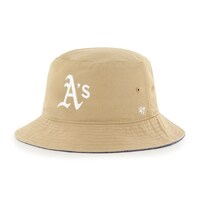 Men's '47 Khaki Oakland Athletics Chambray Ballpark Bucket Hat