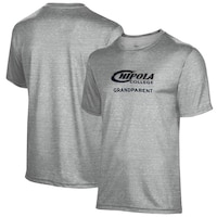 Men's Gray Chipola College Indians Grandparent Name Drop T-Shirt