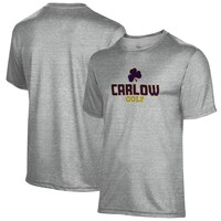 Men's Gray Carlow University Celtics Golf Name Drop T-Shirt