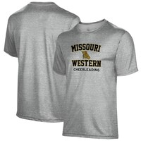 Men's Gray Missouri Western State Griffons Cheerleading Name Drop T-Shirt