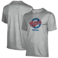 Men's Gray Florida Southern Moccasins Basketball Name Drop T-Shirt