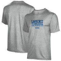 Men's Gray Lawrence Technological University Blue Devils Band Name Drop T-Shirt