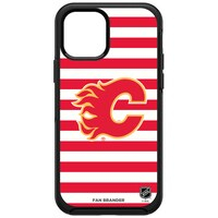 OtterBox Black Calgary Flames Striped Symmetry iPhone Case