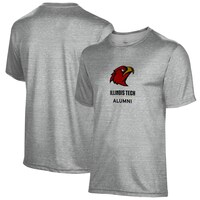 Men's Gray Illinois Tech Scarlet Hawks Alumni Name Drop T-Shirt
