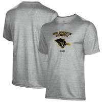 Men's Gray Ohio Dominican Panthers Dad Name Drop T-Shirt