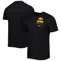 Men's Nike Black Iowa Hawkeyes Team Practice Performance T-Shirt