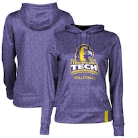 Women's Purple Tennessee Tech Golden Eagles Volleyball Pullover Hoodie