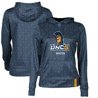 Women's Navy UNCG Spartans Soccer Pullover Hoodie