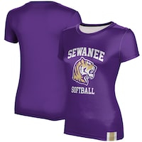 Women's Purple University of the South Tigers Softball T-Shirt