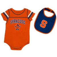 Newborn & Infant Colosseum Orange Syracuse Orange Chocolate Bodysuit & Bib Set