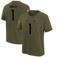 Youth Nike Kyler Murray Olive Arizona Cardinals 2022 Salute To Service Name & Number T-Shirt
