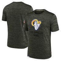 Men's Nike Brown Los Angeles Rams 2022 Salute to Service Velocity Team T-Shirt