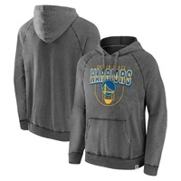 Men's Fanatics Branded Gray Golden State Warriors Acquisition True Classics Vintage Snow Wash Pullover Hoodie