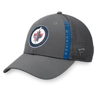 Men's Fanatics Branded Charcoal Winnipeg Jets Authentic Pro Home Ice Trucker Adjustable Hat