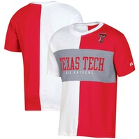 Youth Russell White/Red Texas Tech Red Raiders Colorblock T-Shirt