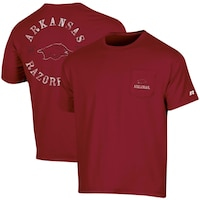Men's Russell Cardinal Arkansas Razorbacks Pocket Logo T-Shirt
