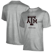 Men's Gray Texas A&M Aggies Wrestling Name Drop T-Shirt