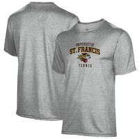 Men's Gray St. Francis Fighting Saints Tennis Name Drop T-Shirt
