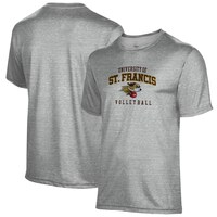 Men's Gray St. Francis Fighting Saints Volleyball Name Drop T-Shirt