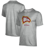 Men's Gray Winthrop Eagles Softball Name Drop T-Shirt