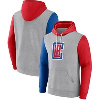 Men's Fanatics Branded Heathered Gray LA Clippers Carried Away Pullover Hoodie