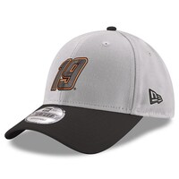 Men's New Era Gray/Black Martin Truex Jr 9FORTY Snapback Adjustable Hat