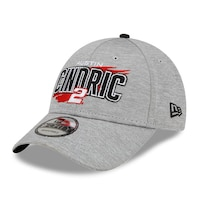 Men's New Era Gray Austin Cindric Name Splash 9FORTY Snapback Adjustable Hat